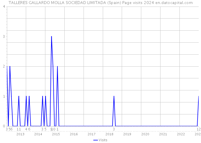 TALLERES GALLARDO MOLLA SOCIEDAD LIMITADA (Spain) Page visits 2024 