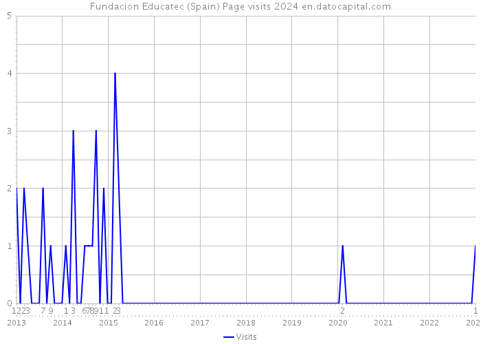 Fundacion Educatec (Spain) Page visits 2024 