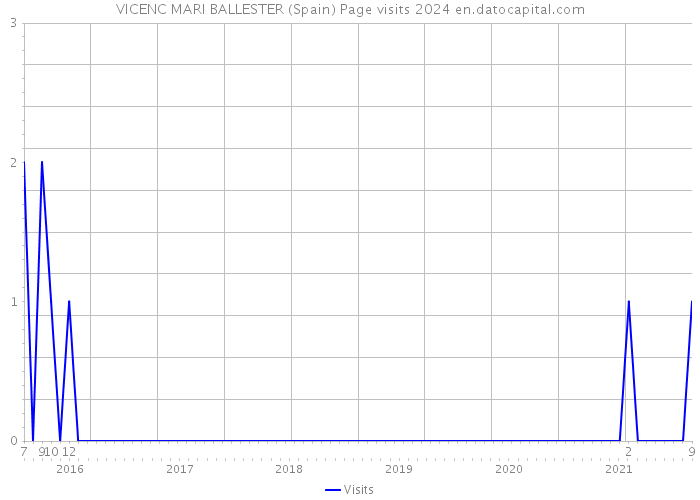 VICENC MARI BALLESTER (Spain) Page visits 2024 