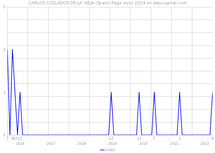 CARLOS COLLADOS DE LA VIEJA (Spain) Page visits 2024 