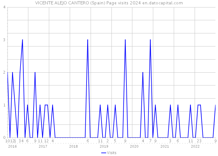 VICENTE ALEJO CANTERO (Spain) Page visits 2024 