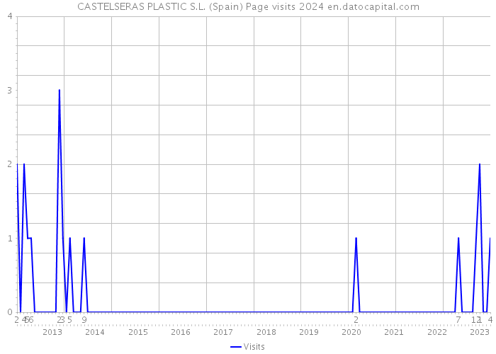 CASTELSERAS PLASTIC S.L. (Spain) Page visits 2024 