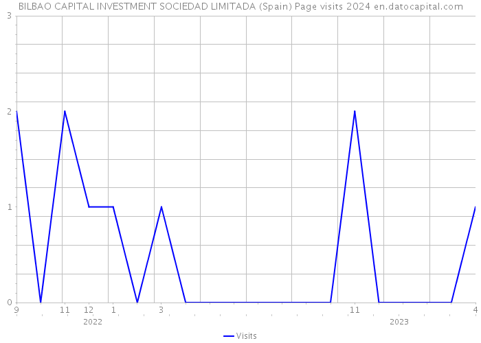 BILBAO CAPITAL INVESTMENT SOCIEDAD LIMITADA (Spain) Page visits 2024 