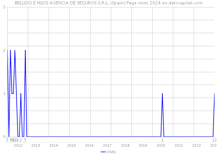 BELLIDO E HIJOS AGENCIA DE SEGUROS S.R.L. (Spain) Page visits 2024 