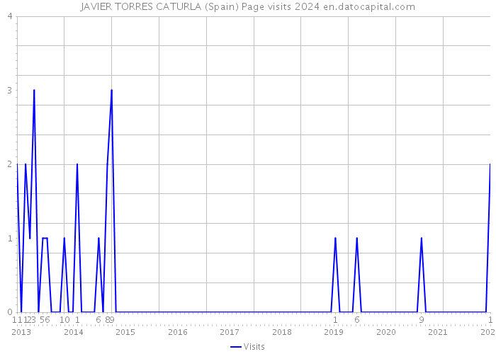 JAVIER TORRES CATURLA (Spain) Page visits 2024 