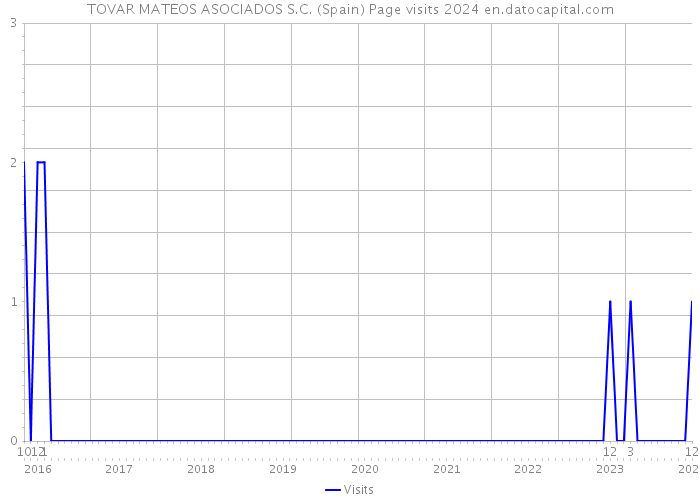 TOVAR MATEOS ASOCIADOS S.C. (Spain) Page visits 2024 