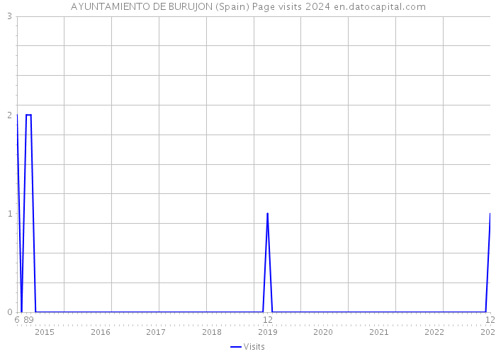 AYUNTAMIENTO DE BURUJON (Spain) Page visits 2024 