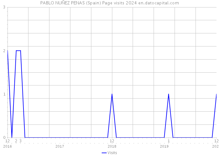 PABLO NUÑEZ PENAS (Spain) Page visits 2024 