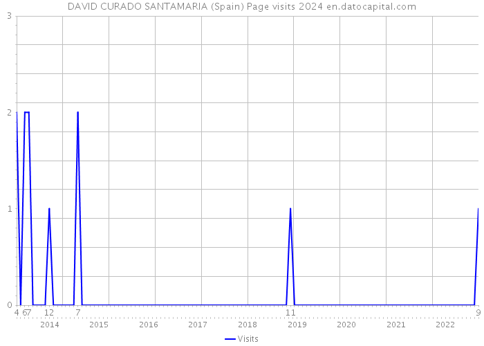 DAVID CURADO SANTAMARIA (Spain) Page visits 2024 
