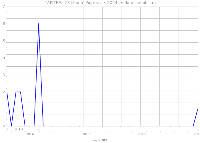 TAPITREX CB (Spain) Page visits 2024 