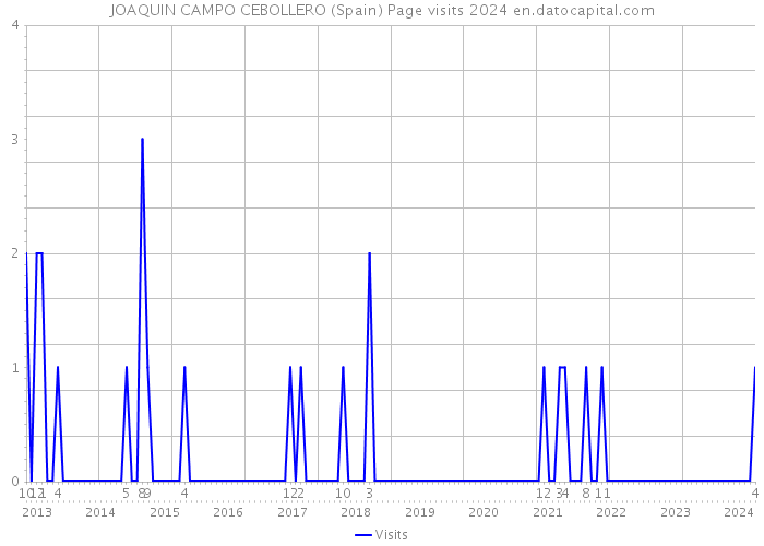 JOAQUIN CAMPO CEBOLLERO (Spain) Page visits 2024 