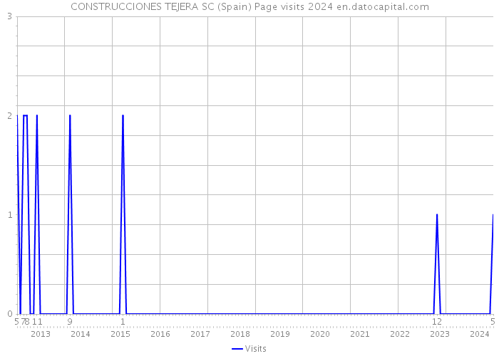 CONSTRUCCIONES TEJERA SC (Spain) Page visits 2024 