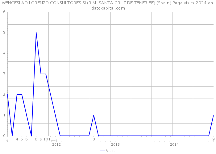 WENCESLAO LORENZO CONSULTORES SL(R.M. SANTA CRUZ DE TENERIFE) (Spain) Page visits 2024 