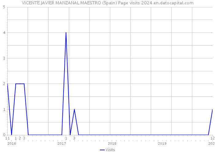 VICENTE JAVIER MANZANAL MAESTRO (Spain) Page visits 2024 