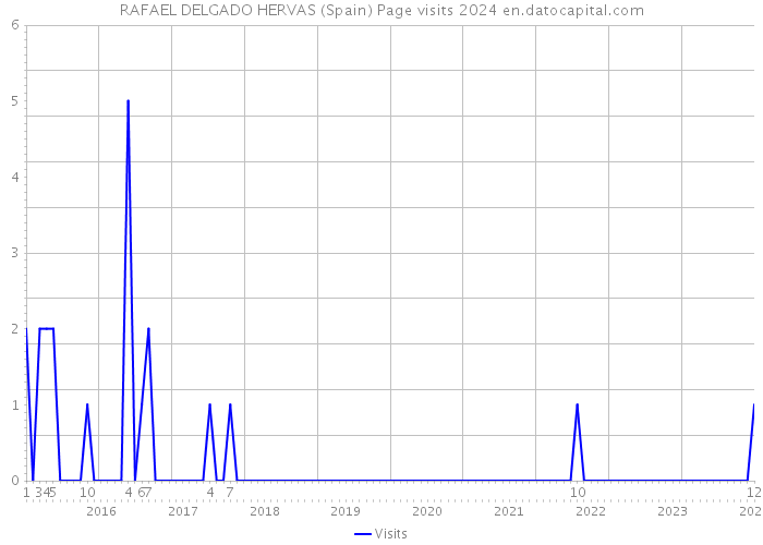 RAFAEL DELGADO HERVAS (Spain) Page visits 2024 