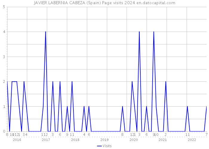 JAVIER LABERNIA CABEZA (Spain) Page visits 2024 