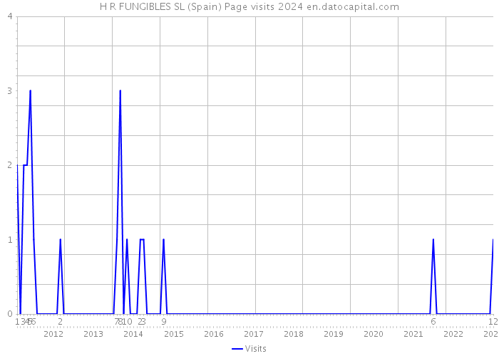 H R FUNGIBLES SL (Spain) Page visits 2024 
