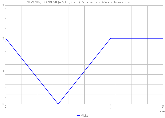 NEW NINJ TORREVIEJA S.L. (Spain) Page visits 2024 