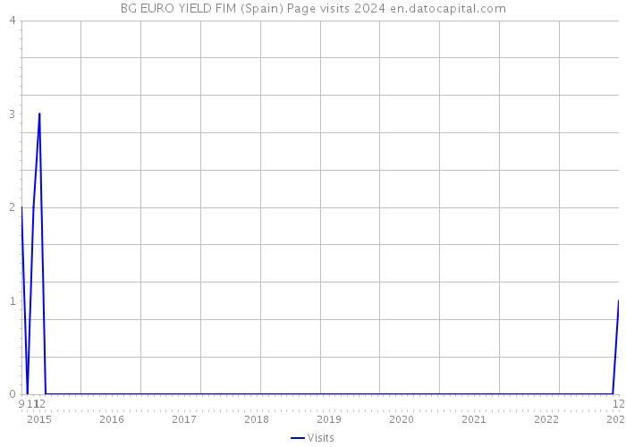 BG EURO YIELD FIM (Spain) Page visits 2024 