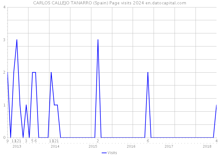 CARLOS CALLEJO TANARRO (Spain) Page visits 2024 