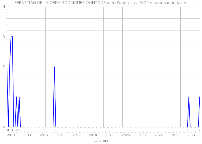 SEBASTIAN DE LA OBRA RODRIGUEZ OLINTO (Spain) Page visits 2024 