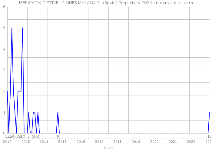 IBERICOOK DISTRIBUCIONES MALAGA SL (Spain) Page visits 2024 