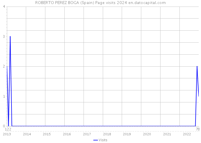 ROBERTO PEREZ BOGA (Spain) Page visits 2024 