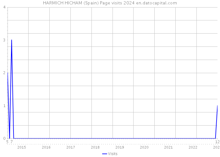 HARMICH HICHAM (Spain) Page visits 2024 