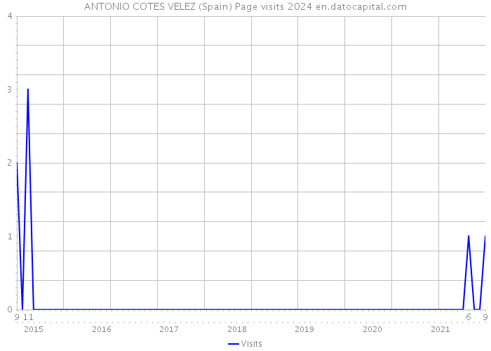 ANTONIO COTES VELEZ (Spain) Page visits 2024 