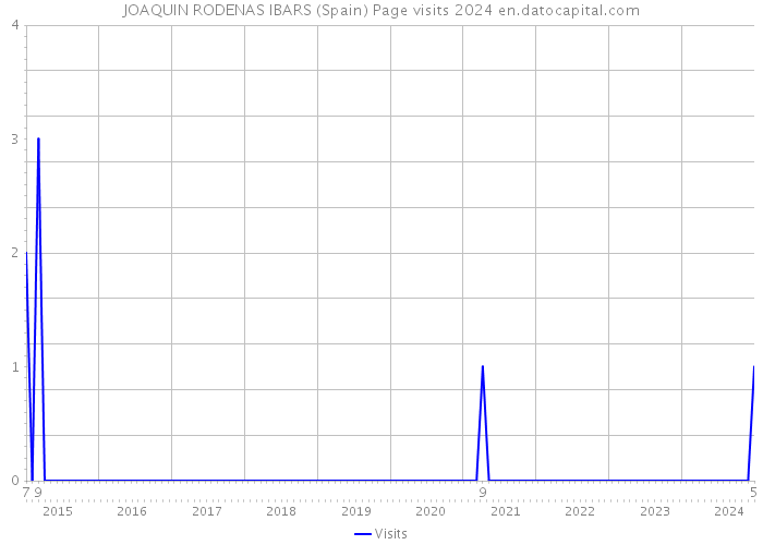 JOAQUIN RODENAS IBARS (Spain) Page visits 2024 