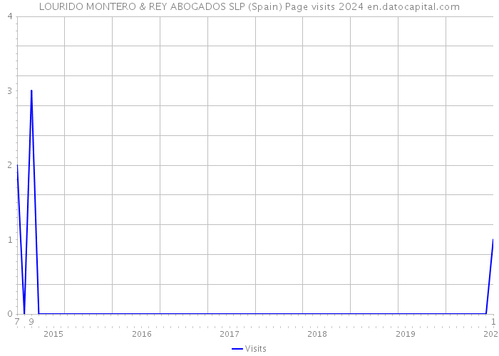 LOURIDO MONTERO & REY ABOGADOS SLP (Spain) Page visits 2024 