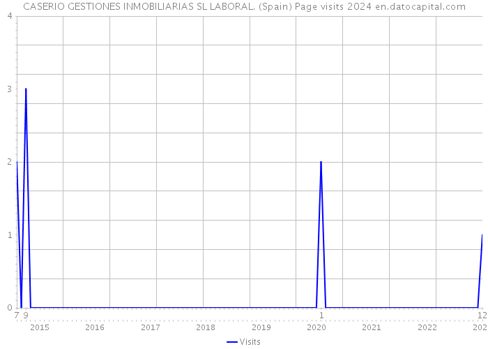 CASERIO GESTIONES INMOBILIARIAS SL LABORAL. (Spain) Page visits 2024 