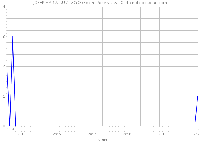 JOSEP MARIA RUIZ ROYO (Spain) Page visits 2024 