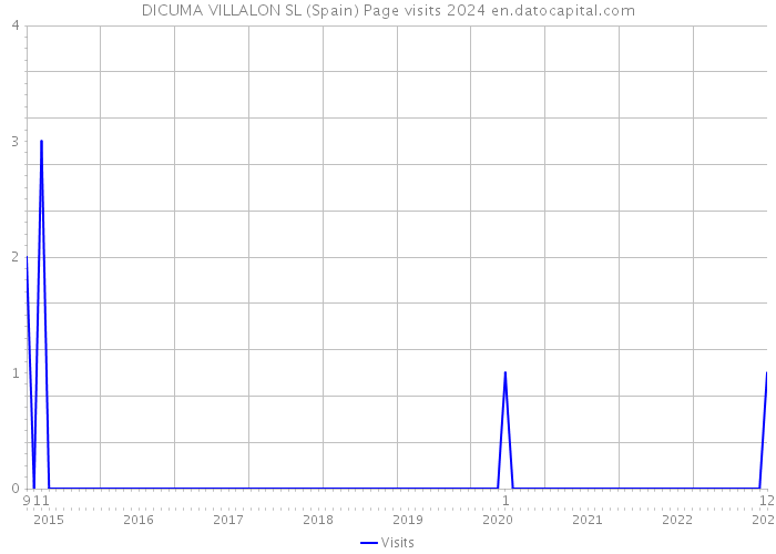 DICUMA VILLALON SL (Spain) Page visits 2024 