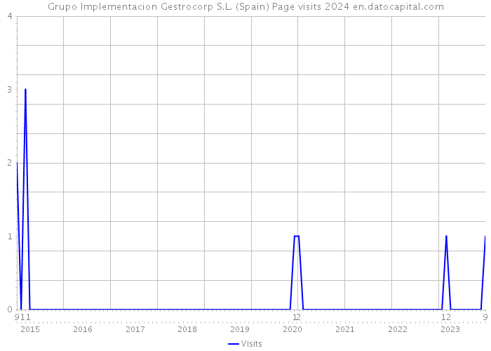 Grupo Implementacion Gestrocorp S.L. (Spain) Page visits 2024 