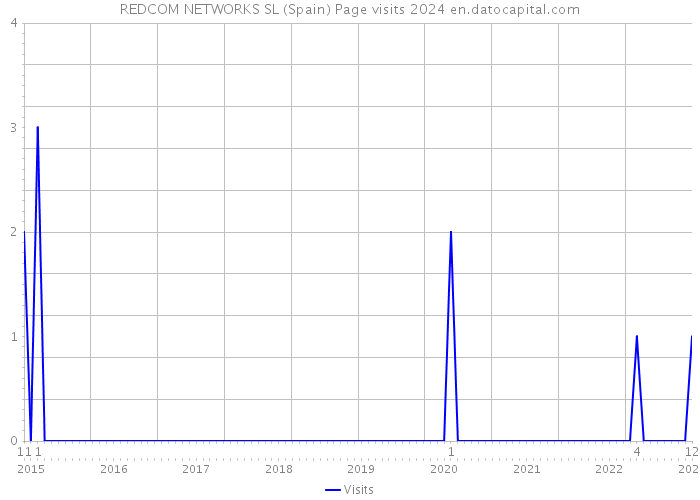 REDCOM NETWORKS SL (Spain) Page visits 2024 