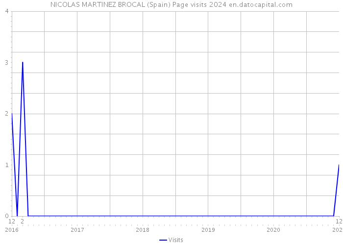 NICOLAS MARTINEZ BROCAL (Spain) Page visits 2024 