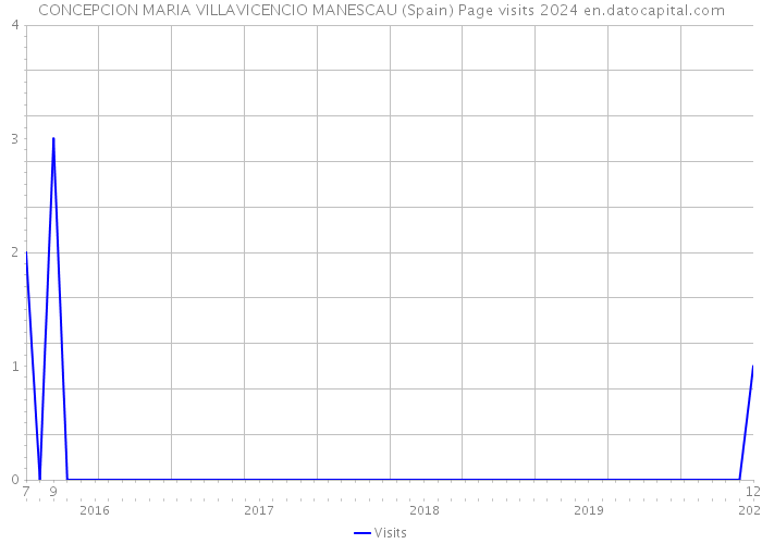 CONCEPCION MARIA VILLAVICENCIO MANESCAU (Spain) Page visits 2024 