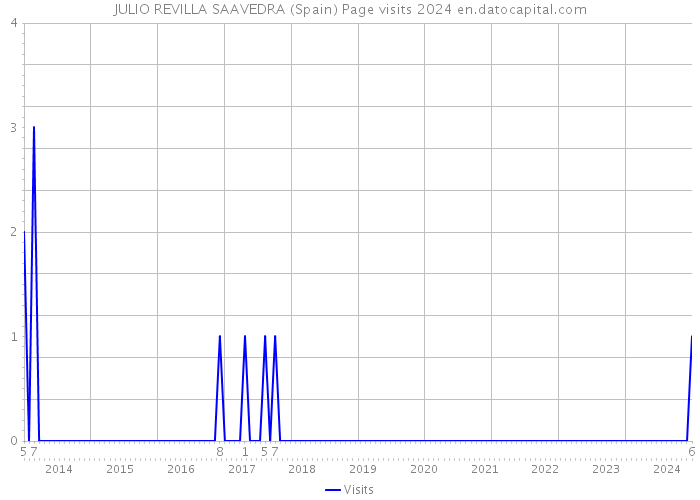 JULIO REVILLA SAAVEDRA (Spain) Page visits 2024 