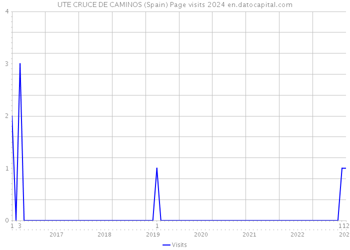 UTE CRUCE DE CAMINOS (Spain) Page visits 2024 