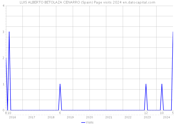 LUIS ALBERTO BETOLAZA CENARRO (Spain) Page visits 2024 