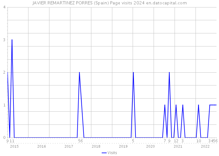 JAVIER REMARTINEZ PORRES (Spain) Page visits 2024 