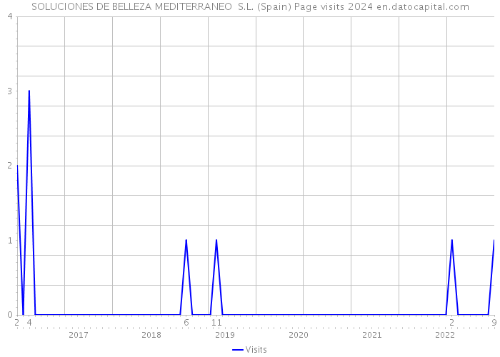 SOLUCIONES DE BELLEZA MEDITERRANEO S.L. (Spain) Page visits 2024 