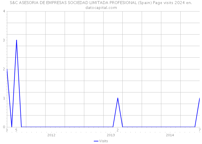 S&C ASESORIA DE EMPRESAS SOCIEDAD LIMITADA PROFESIONAL (Spain) Page visits 2024 