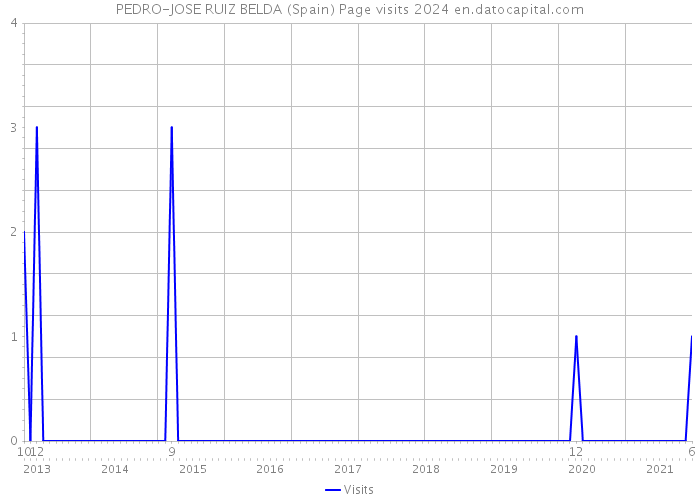 PEDRO-JOSE RUIZ BELDA (Spain) Page visits 2024 