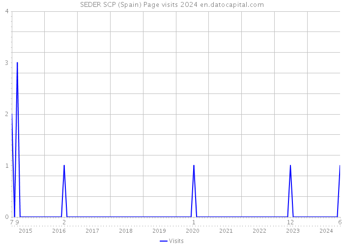 SEDER SCP (Spain) Page visits 2024 
