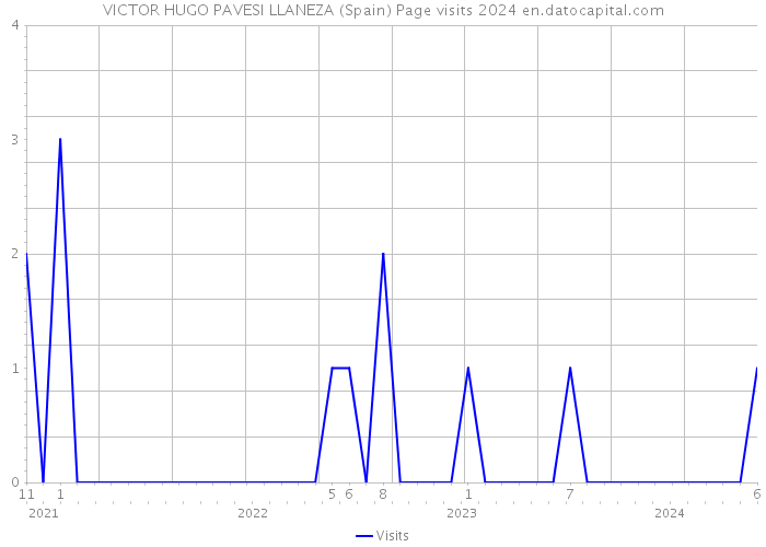 VICTOR HUGO PAVESI LLANEZA (Spain) Page visits 2024 