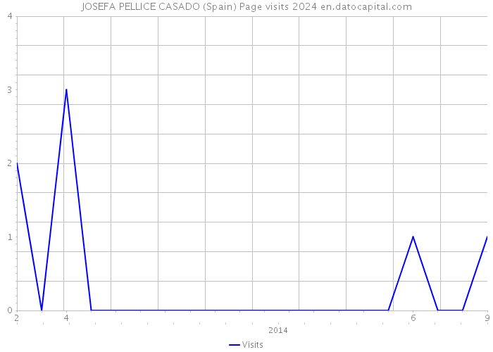 JOSEFA PELLICE CASADO (Spain) Page visits 2024 