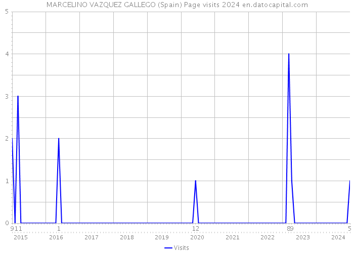 MARCELINO VAZQUEZ GALLEGO (Spain) Page visits 2024 