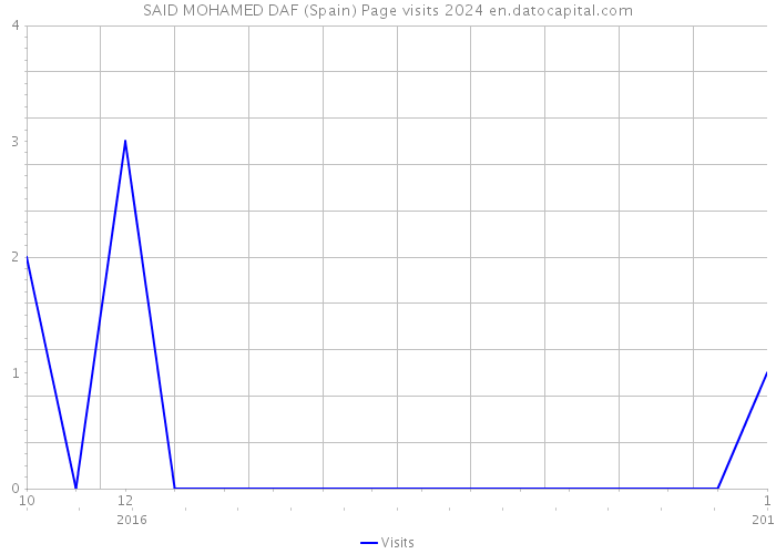 SAID MOHAMED DAF (Spain) Page visits 2024 